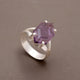 ZAREYA Hexa Amethyst Ring – 925 Silver | Royal Purple Minimal Ring