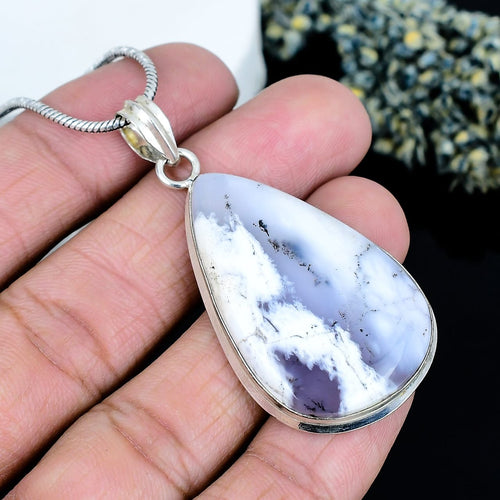 ZAREYA Blue Mist Teardrop Pendant – 925 Sterling Silver