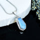 ZAREYA Moonstone Aura Pendant – 925 Silver with Iridescent Glow
