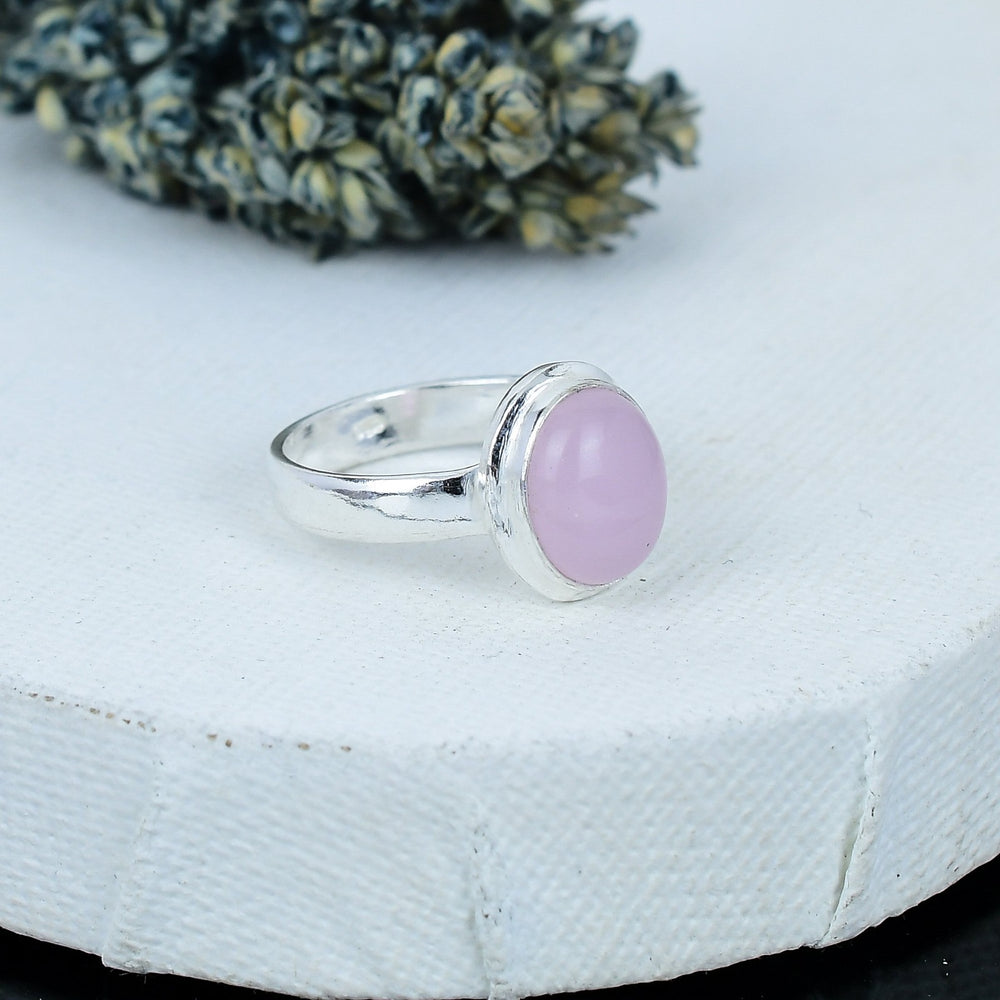 ZAREYA Turquoise Glow Ring – 925 Silver | Round Blue Turquoise Stone