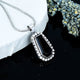 ZAREYA Noir Luxe Pendant – 925 Silver with Black Gem & White Accents