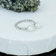 ZAREYA Twin Pearl Twist Ring – 925 Silver | Elegant Minimal Adjustable Ring