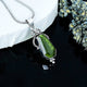 ZAREYA Forest Glow Pendant – 925 Silver with Green Gemstone