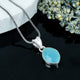 ZAREYA Turquoise Serenity Pendant – 925 Silver | Bohemian Sky Charm